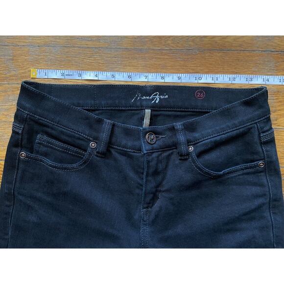 MAX AZRIA ‘The Artist’ Black Tapered Low-Rise Jeans sz 26 - Picture 12 of 16